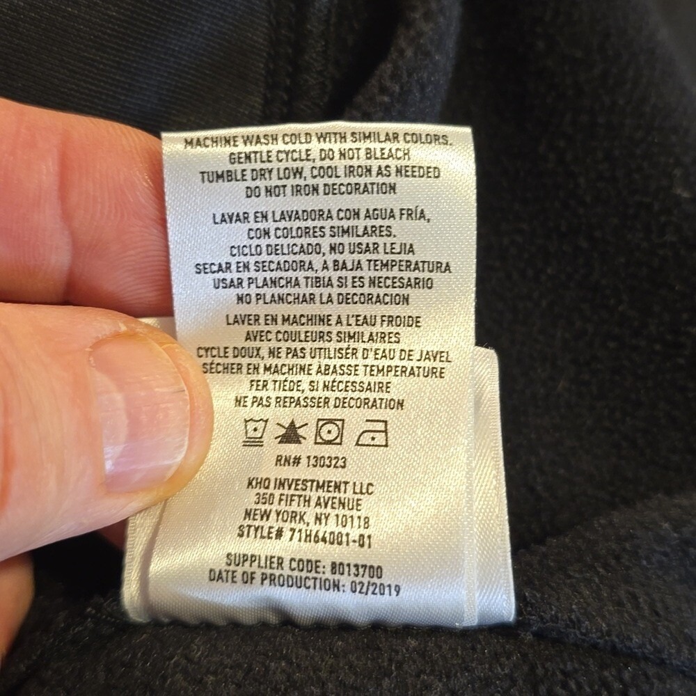 Spyder Men's Qtr Zip Black Pullover with Pockets and Microfleece Lining - Picture 5 of 10